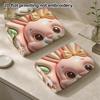 Pink Bunny with Carrot Towel, Soft Absorbent Bath Towel, Quick Dry Kids Hand Towel for Daily Use