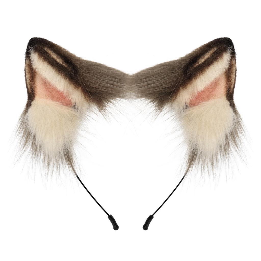 Cute Cat Ear Headband Plush Headpieces Comfortable Hair Accessory for Women and Girls Party Headwear Funny Hairband