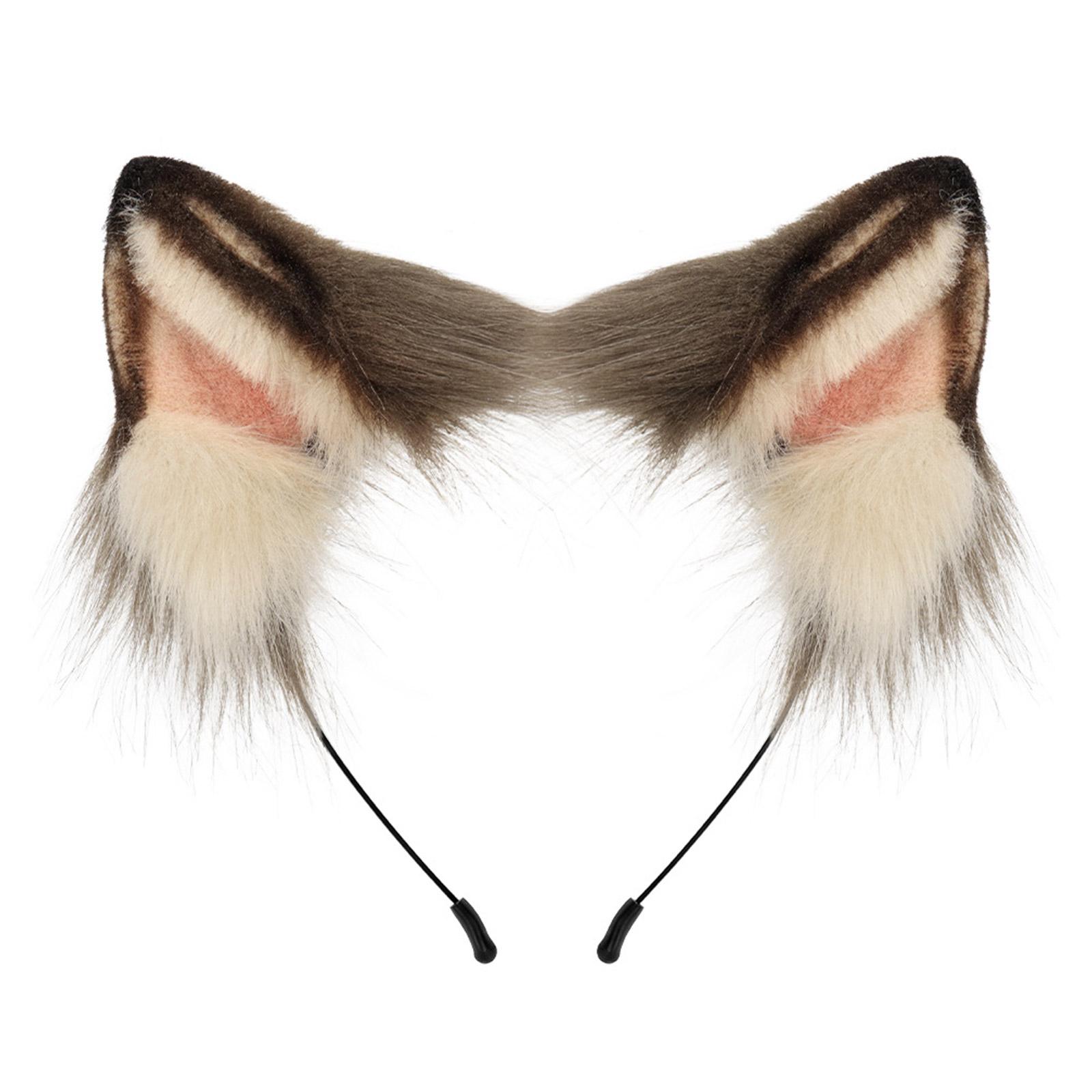 

Милая повязка на голову с кошачьими ушками, плюшевые головные уборы, удобные аксессуары для волос для женщин и девочек, праздничные головные уборы, забавная повязка на голову