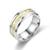 Heart-shaped Titanium Steel Luminous ECG Couple Rings - Unisex European & American Fashion Jewelry
