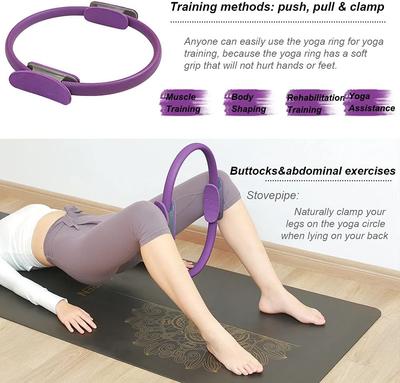 1 Stück Yoga Pilates Ring Rutschfester Sport Widerstandsring Fitness Formring Beckenbodenmuskeltraining Fitness Yoga Ausrüstung