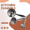 Good-3 In 1 Funnels For Filling Bottles Stainless Steel Small Kitchen Funnel Set For Transferring Essential Oils Liquid