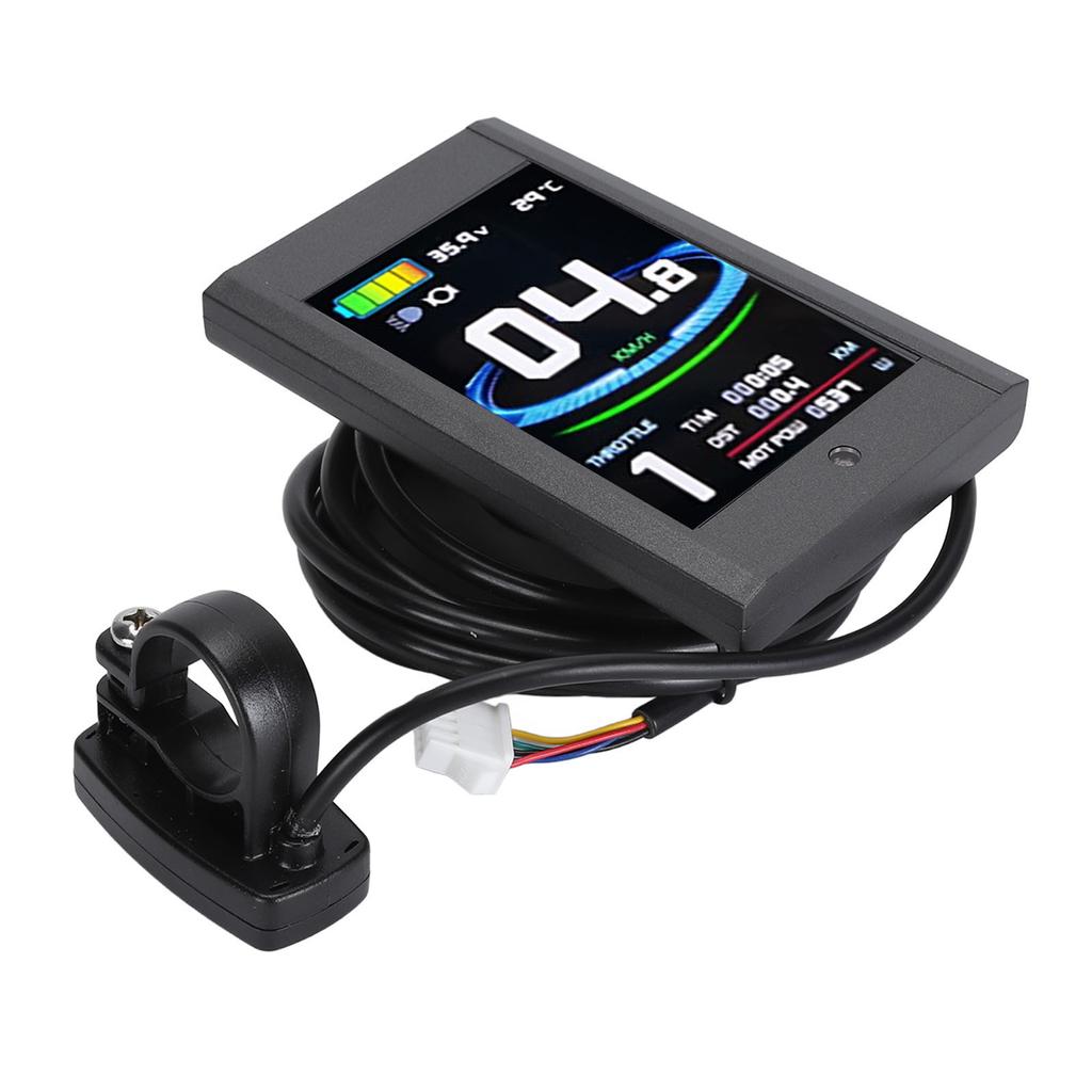 Bike Display Panel Waterproof Colorful Portable 5 Pins 24V 36V 48V LCD12 Display with SM Connector for DIY Modification