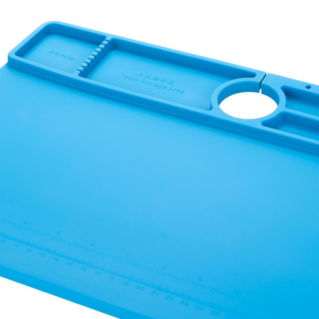 Rosfix Silikonowa Mata do Mikroskopu Cyfrowego 380x260mm – Odporność na Temperaturę do 500°C | Antystatyczna i Wodoodporna | Szybki Montaż