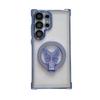 Suitable for Samsung S25 Ultra Mobile Phone Case Flash Powder Butterfly Magnetic Suction Bracket A53 Four Corner Airbag Anti Fall Protection Case