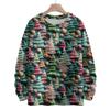 Ladies' Fashionable Casual Long Sleeved Christmas Printed Round Neck Knitted Yarn