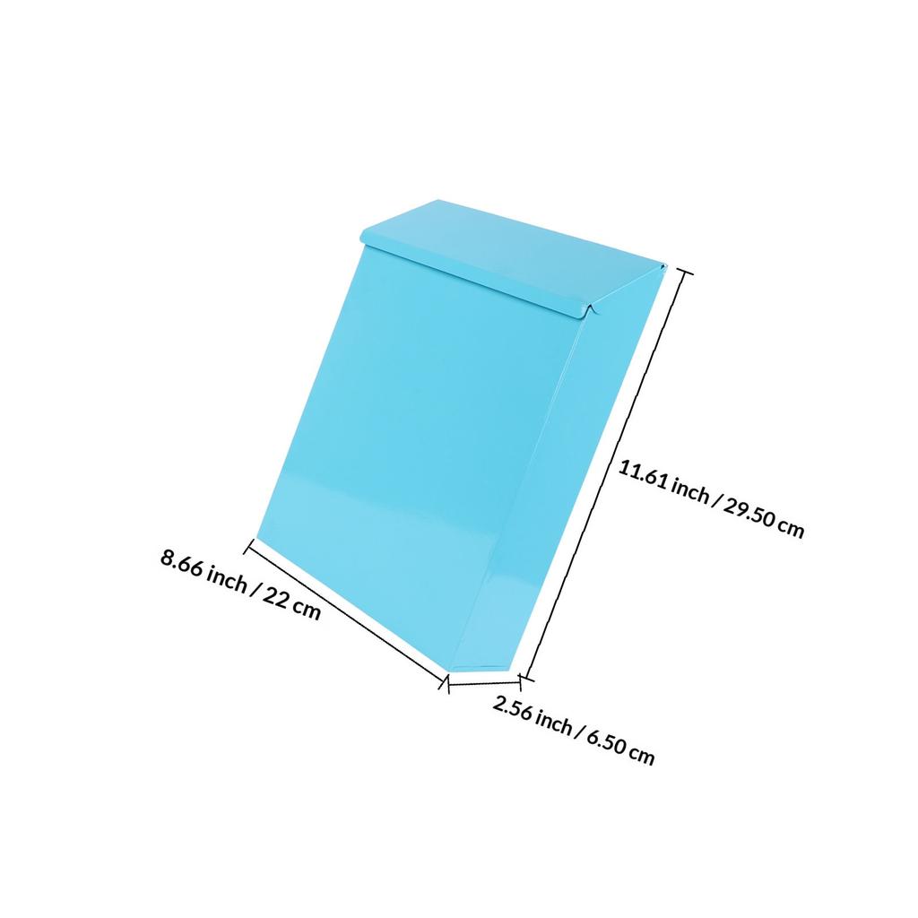 1Pcs Premium Iron Mailbox Vintage Letter Box with Waterproof Design Household Post Box for Ballots and Cards Mailbox