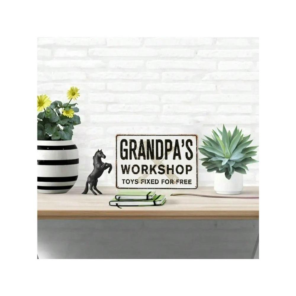Metal Garage Workshop Poster Rustic Home Decor Tin Sign