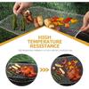Luxshiny BBQ Grill Mesh Mat: 10Pcs Disposable Aluminum Grill Topper Broiler Net Pans Non-Stick Cooking Grid Grates Pad Baking Tools for Outdoor