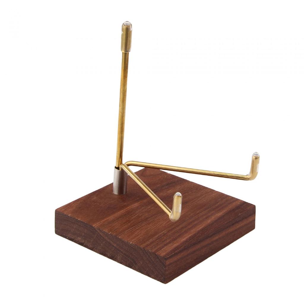 Sphere Display Holder Durable Wood Base Home Decor Pedestals Decorative Small Display Easel Holder for Agate Rocks Collectibles
