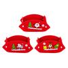 Christmas Foldable Candy Holder Tray, Non Woven Fabric Snacks Treats Storage Box for Holiday Party Supplies