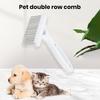 Evcil Hayvan Tarağı Paslanmaz Çelik Çift Sıralı Tasarım Evcil Hayvan Bakım Tırmığı Fırça Kısa ve Uzun Tüyler için Tüy Dökme Fırçası Köpek Kedi