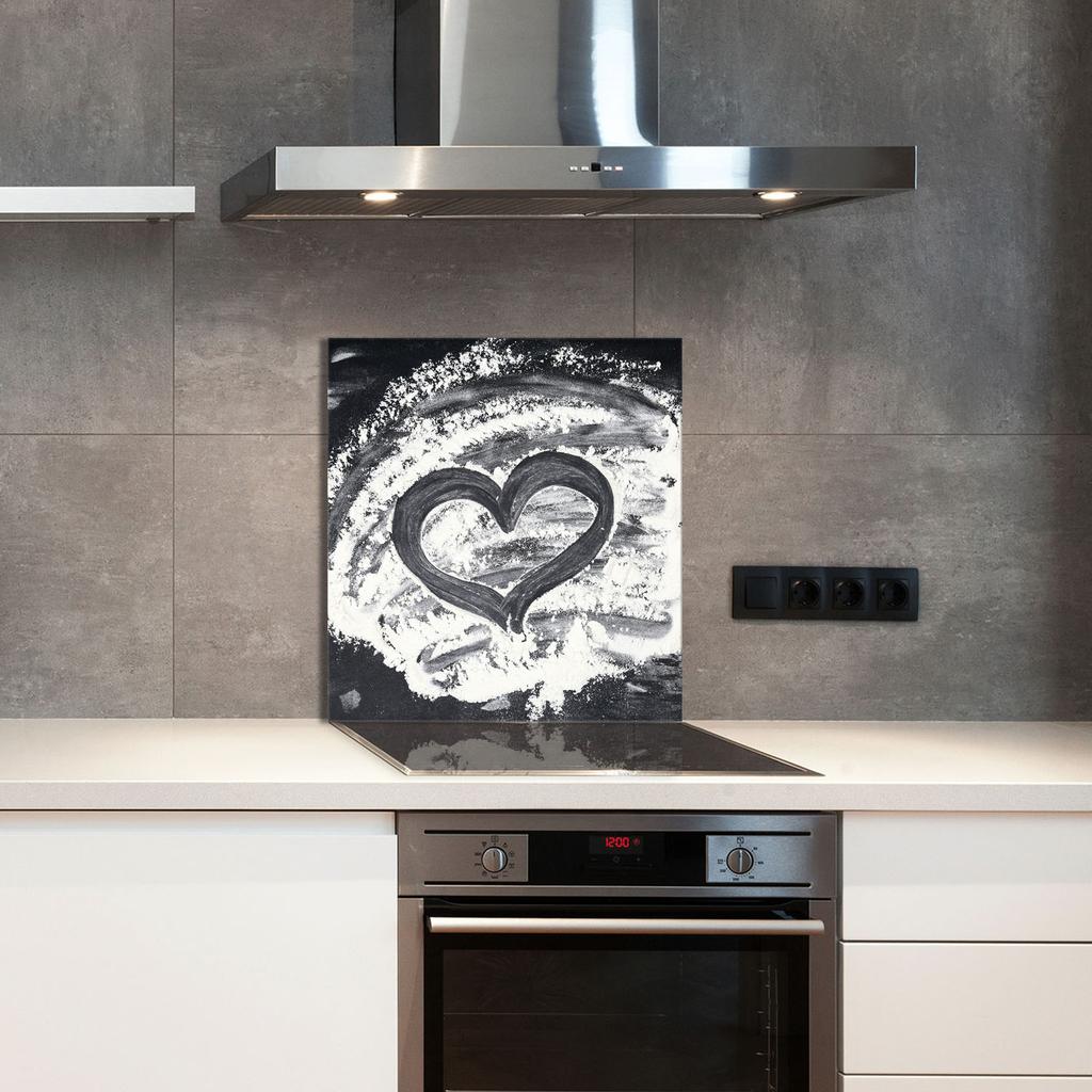 GLASPANEL FÜR DIE KÜCHE 60x65 Herz
