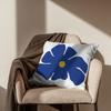 New Nordic Ins Pillow Cover Abstract Geometric Blue Ultra Short Velvet Cushion Cover
