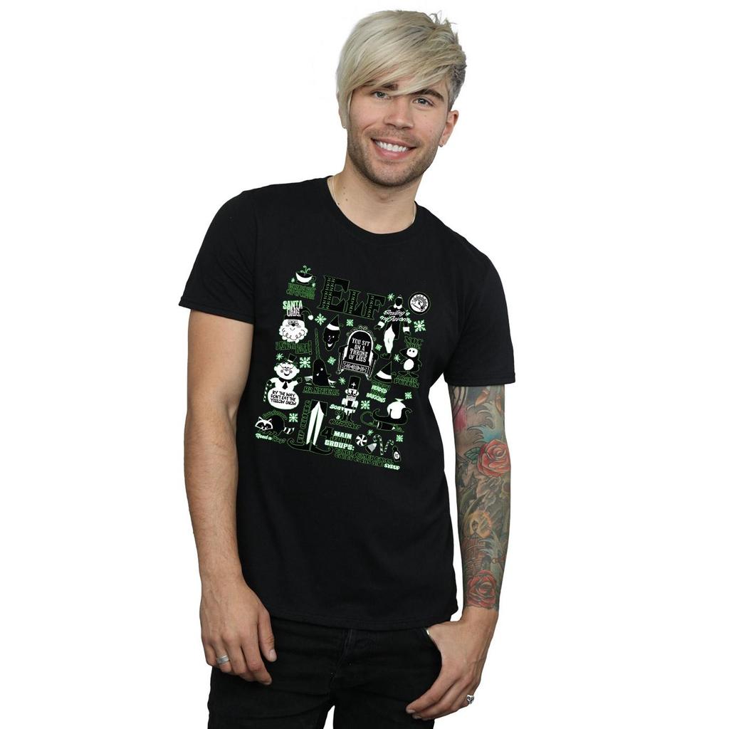 Elf Mens Infographic Poster T-Shirt