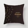 Creative Black and White Christmas Theme Pillowcase Holiday Gift Sofa Decoration Cushion Cover