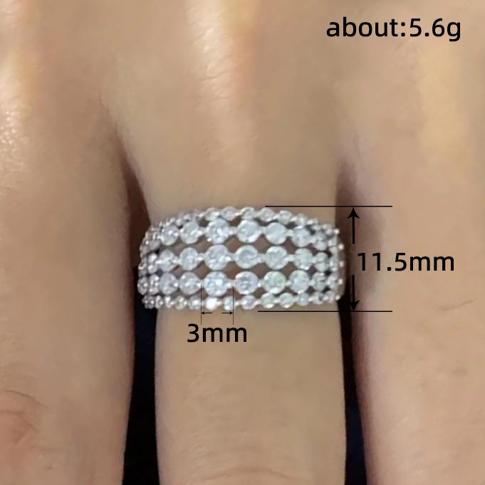 Lindon Klasyczny Stop Miedzi Cyrkon Pierścionek Damskie Biżuteria Ślubna Obietnica Party Prezent