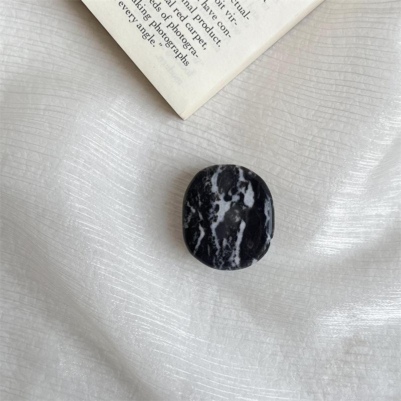 Natural Stone Marble Texture Phone Grip Holder, Finger Ring Support Socket Pocket Stand, Portable Mobile Phone Bracket for Secure Holding and Viewing