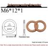 Annealed Red Copper Gasket Washer Pad for Sealing Fastener, M4-M34