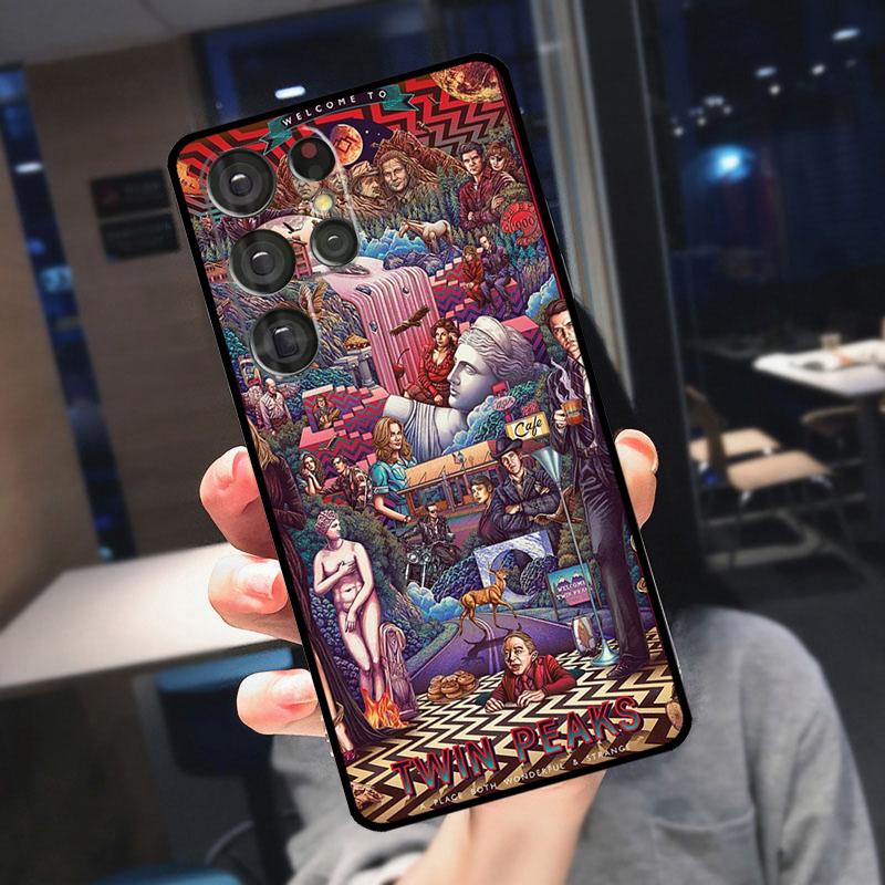 Welcome To Twin Peaks Cover For Samsung Galaxy S25 Ultra S23 S21 S22 S20 S24 Ultra S9 S10 Plus S24 FE Phone Case