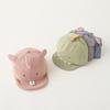 Cute Animal Baby Baseball Hat Cartoon Dinosaur Rabbit Infant Peaked Cap Solid Color Kawaii Soft Brim Kids Sun Hats