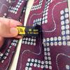 Used Luxury Nishijin-ori Geometric Pattern Tie Red Navy