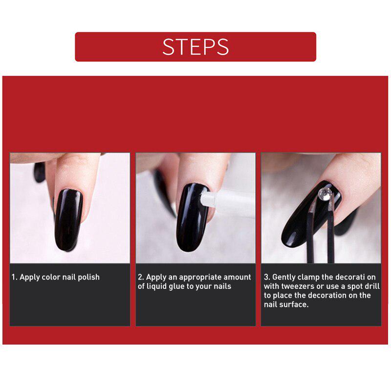 Santa Claus Snowflake Pearl Rivet Rhinestone Ab Flat Back Nail Rhinestone 3d Non Hotfix Nail Art Christmas Decoration Diy Tools