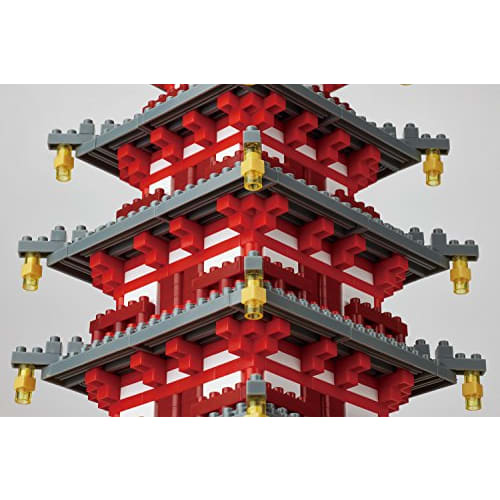 Kawada Nanoblock Five-storied Pagoda Deluxe Edition NB-031