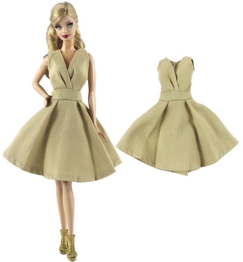 

11 (30 cm) Doll Princess Dress Set with Khaki Party Skirt 27-30 cm