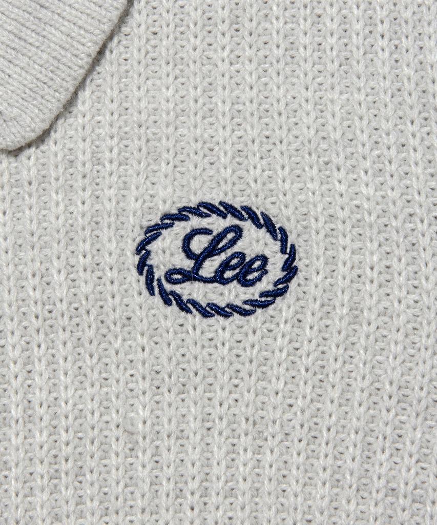 LEE Women'S Round Neck Hazzi Half-Zip Knit Light Gray