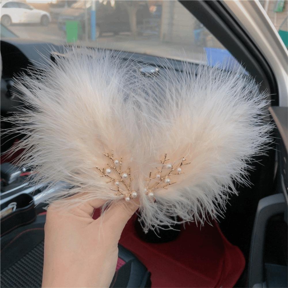 Fairy 12cm Fairy Feather Hairpins Feather Sweet Style Feather Barrettes Side Clip Feather Hair Clip Wedding Party