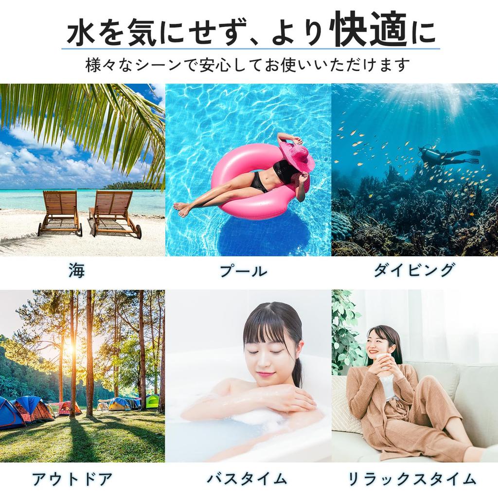 Crystal Craft Wasserdichte Tablet-Hülle für und Strandgebrauch mit und Badezimmer, Smartphone, iPad, Bad, (Kompatibel 11-Zoll Unter) [Schwarz]