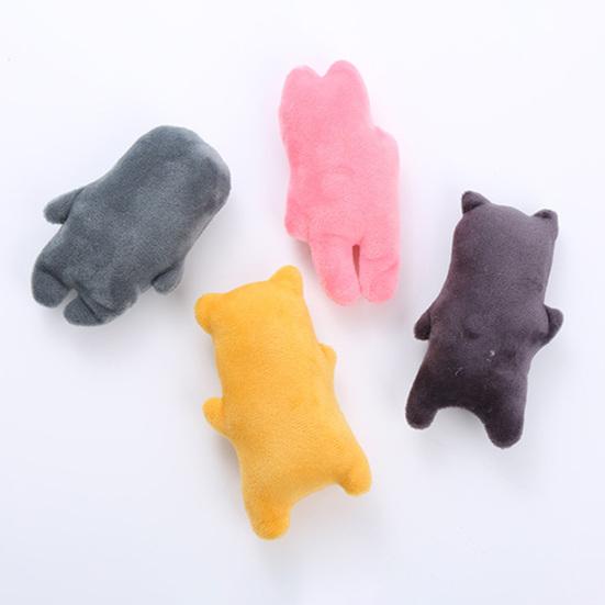 Cat Toy Bite-resistant Soft Cartoon Rabbit Shape Pet Cat Kitten Teaser Catnips Toy Pet
