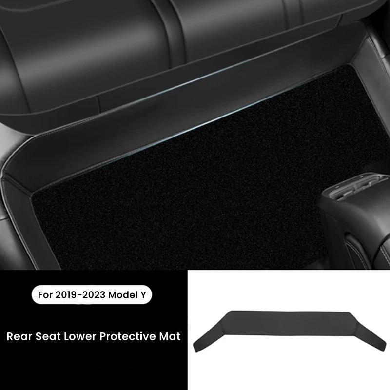 Rear Seat Lower Protection Pad for Tesla Model Y 2017-2025 Model 3 2025-2025 Leather Full Surround Seat Pad Car Accessories
