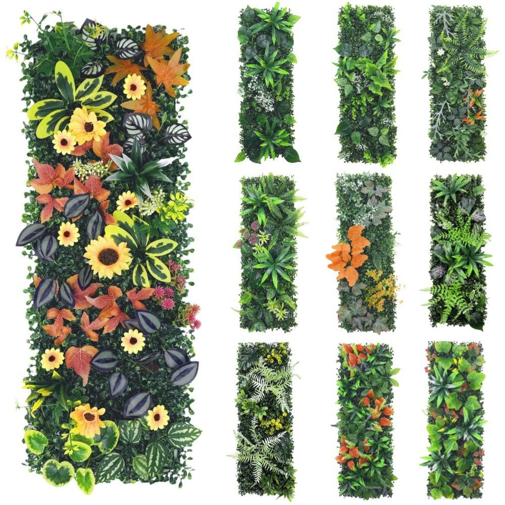 Flower Artificial Eucalyptus Carpet DIY Simulation Maple Plant Sheet Living Room