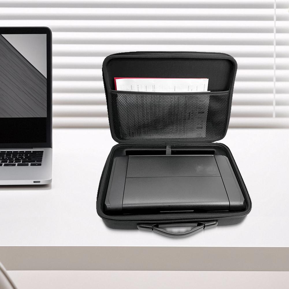 Für Canon PIXMA TR160/TR150/iP110 Harte Reisehülle mit Netztasche Kabellose Drucker Hülle Kratzfest Tragbare Drucker Aufbewahrungstasche