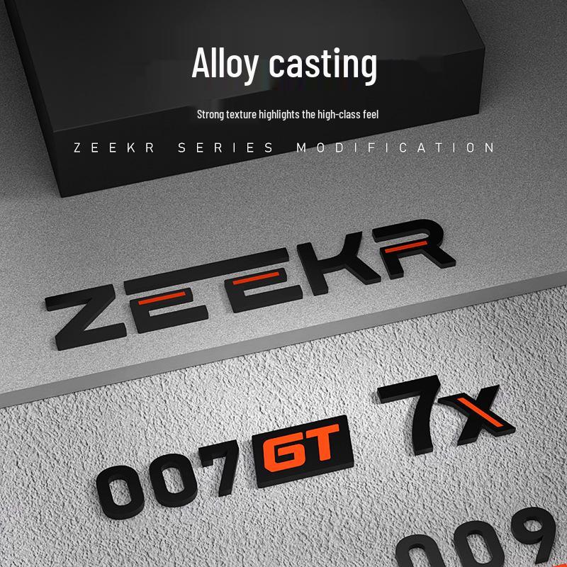 Černý válečník Autoemblém pro modely Zeekr 007GT/001/7X/009/007