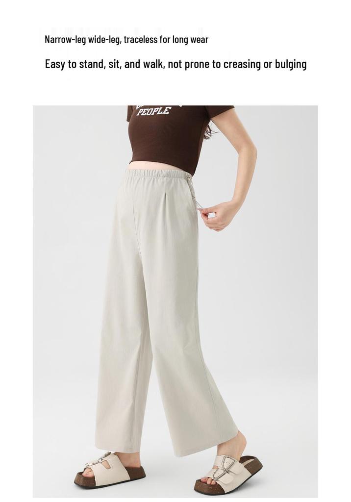 2026 New Wide-Leg Maternity Cropped Pants - Lightweight, Non-Constricting Waist for Spring & Summer