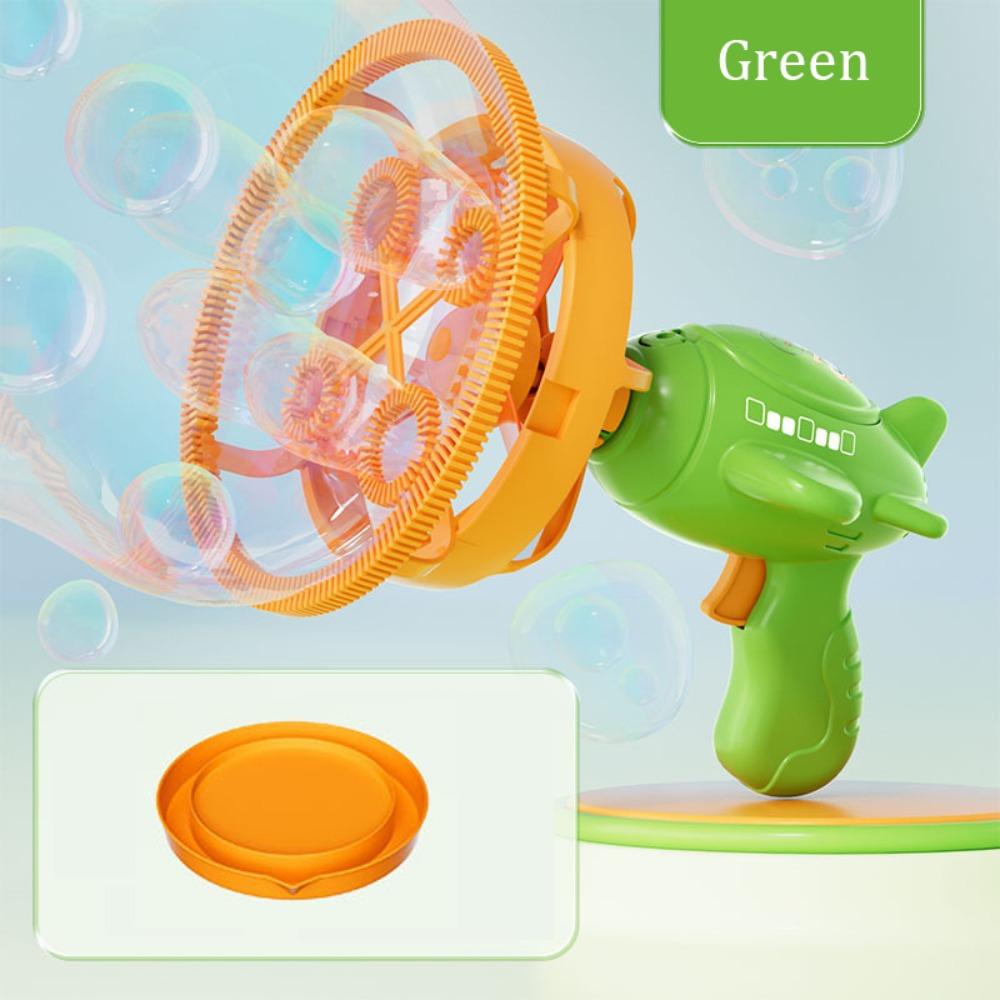 Electric Fan Airplane Bubble Machine Semi-Automatic Soap Blower Toys Fun Fun Bubbles  Outdoor