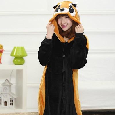 Unisex voksen Kigurumi Pyjamas Cosplay Animal Rilakkuma Onesie nattøy