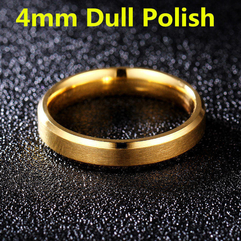 4-8mm Dull Polish Silver Color Titanium Ring For Men and Women Personalized Ring Customize Engraved