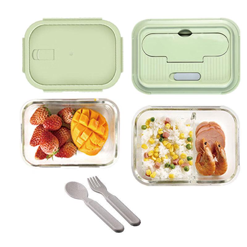 2-Piece High Borosilicate Glass Food Container Set