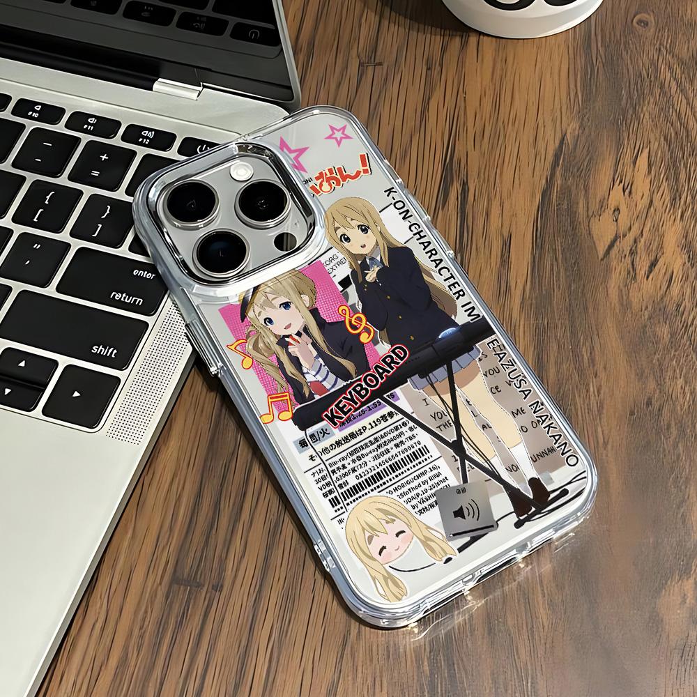 Anime Y2k K-K-ON Cute Phone Case for Xiaomi Redmi Note A5 A3 15 14 13 14c 13c 12 11 12s 12c 10c 10 9  Pro Plus 4G 5G Transparent