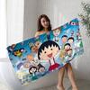 Catoon C-Chibi Maruko Chan Anime Beach Swimming Towel Soft Absorbent Washcloth Children's Gifts for Kids Travel Camping Gym