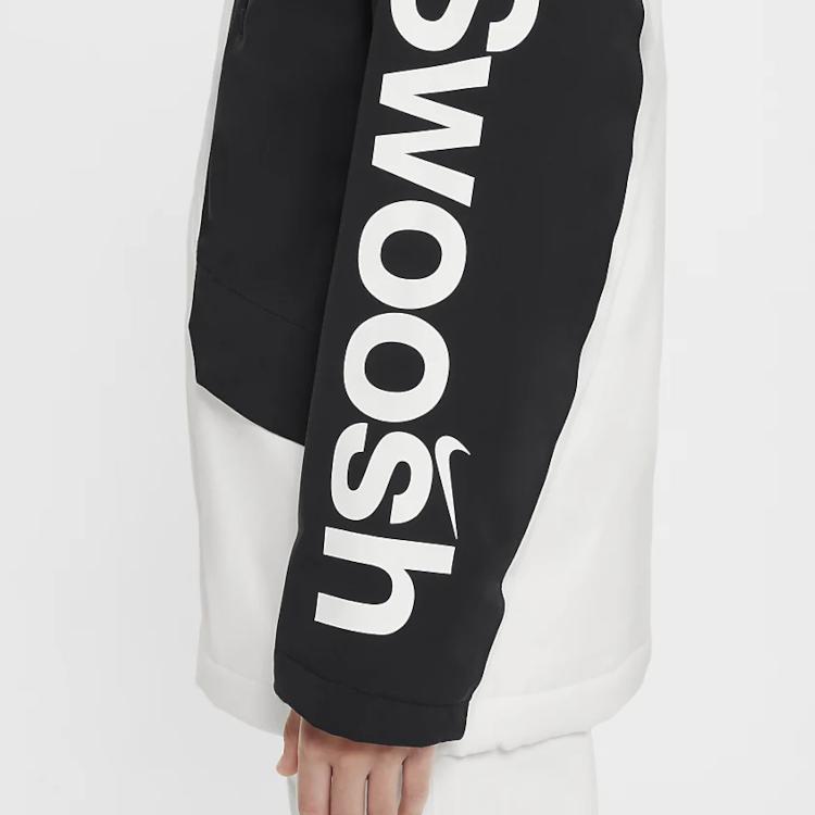 Nike Hooded Jacket Fashionable Comfortable Kids jackets Sail-White HQ7158-133