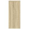 Plant Stand Set of 2 Sonoma Oak Finish 30 x 30 x 70 cm Engineered Wood