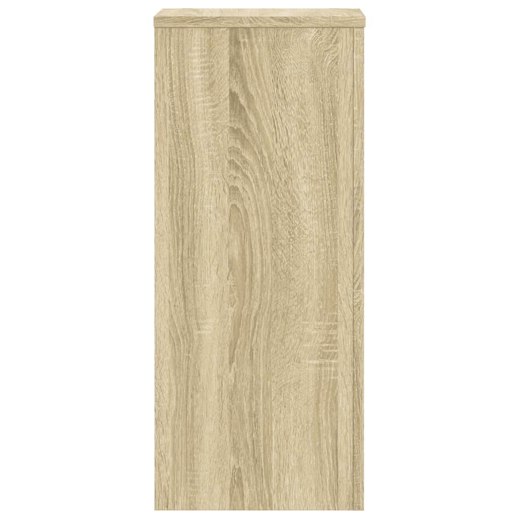 Plant Stand Set of 2 Sonoma Oak Finish 30 x 30 x 70 cm Engineered Wood