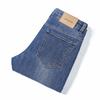 JYL Thick Small Straight Elastic Jeans Men's High Elastic Trousers