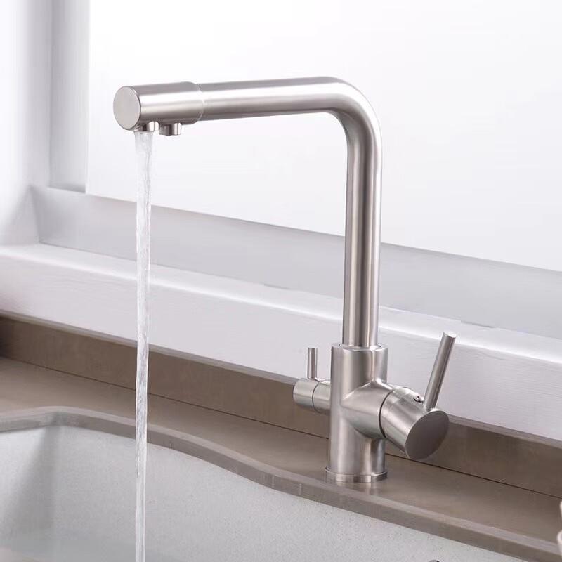 TLXT 3-in-1 Kitchen Direct Drinking Pull-Out Faucet