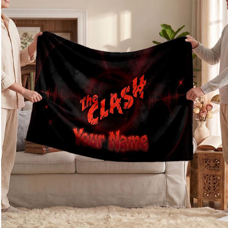 The Cure Flannel Blanket, Custom Name Text Personalized Soft Throw Blanket Home Decor Gift